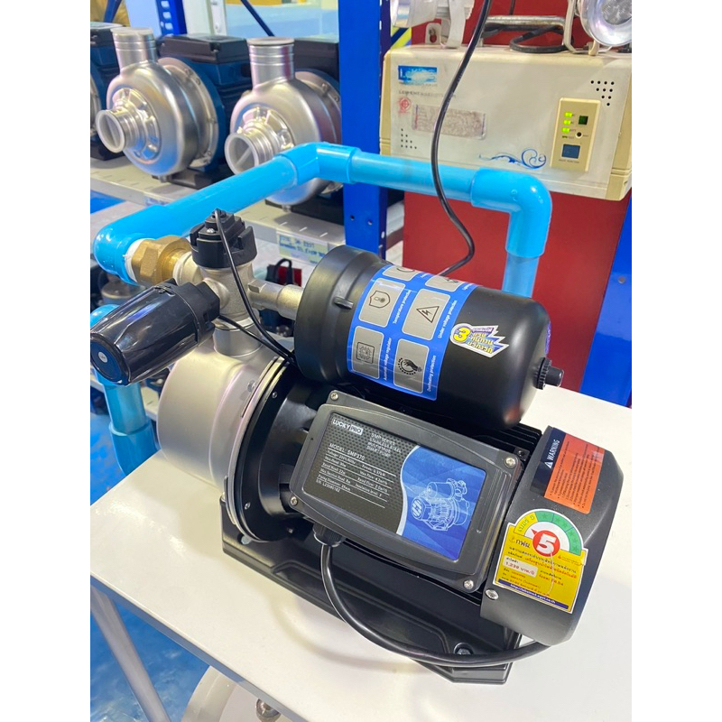 ปั้มน้ำอัตโนมัติระบบไมโครคอมพิวเตอร์อัจฉริยะลัคกี้โปร370w.SMP.SERIES