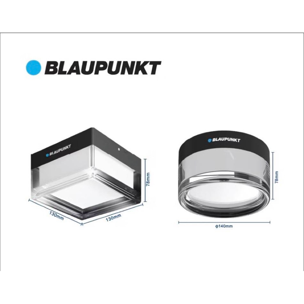 BLAUPUNKT โคมไฟแอลอีดีติดผนัง  Waterproof Surface Light (Blink)3แสงในโคมเดียวเลือกแสงได้