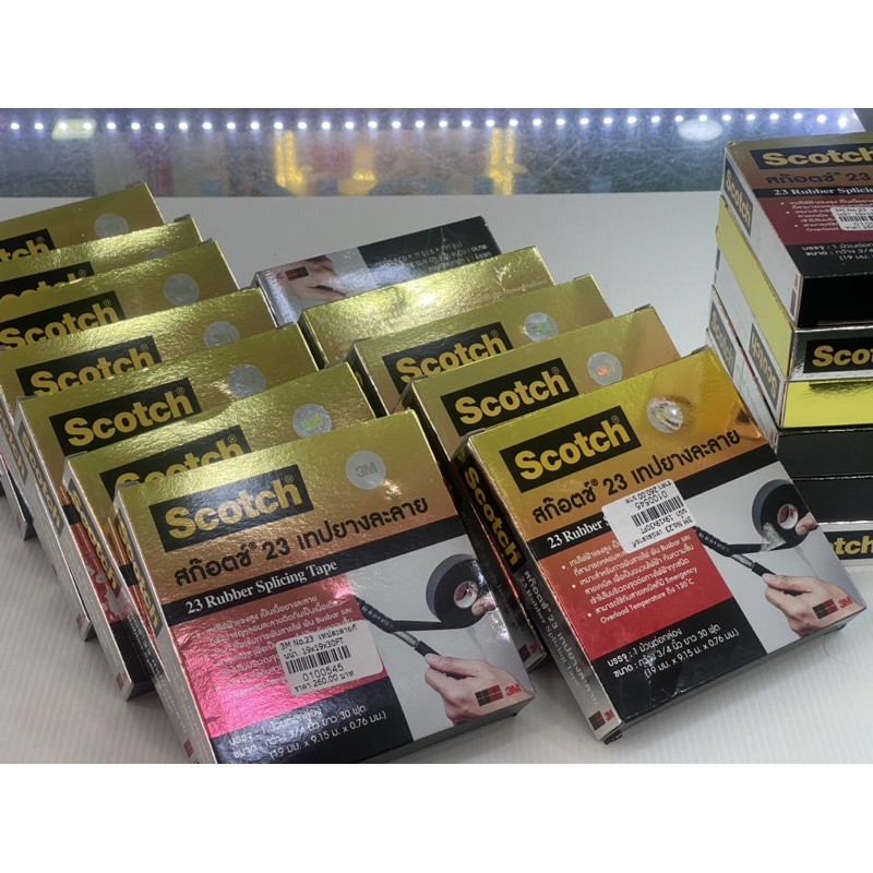เทปพันสายไฟยางละลาย 3M เบอร์ 23 ม้วนใหญ่